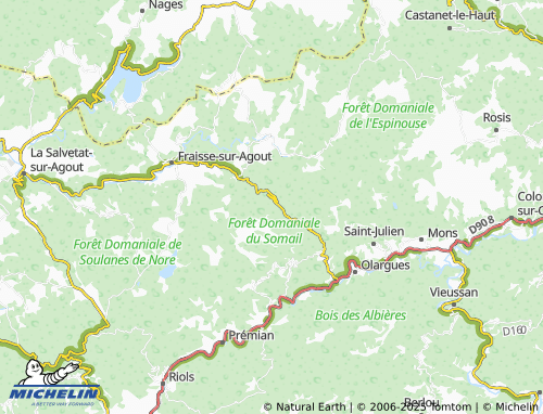 MICHELIN Coustorgues map - ViaMichelin