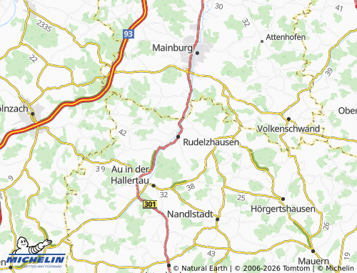 Mappa MICHELIN Rudelzhausen - ViaMichelin