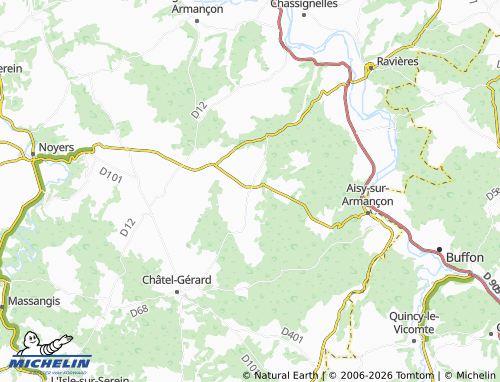 Carte MICHELIN Étivey - ViaMichelin