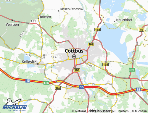 MICHELIN Cottbus map - ViaMichelin