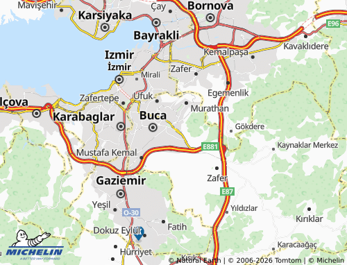 MICHELIN Atatürk map - ViaMichelin