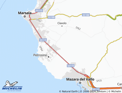 MICHELIN Marchittati map - ViaMichelin