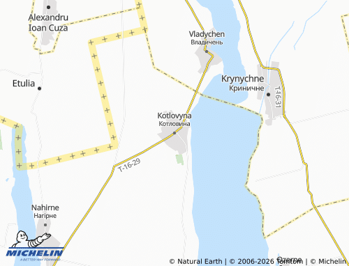 Mapa MICHELIN Kotlovyna - ViaMichelin