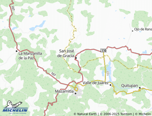 MICHELIN San José de Gracia map - ViaMichelin
