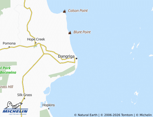 Carte MICHELIN Dangriga - ViaMichelin
