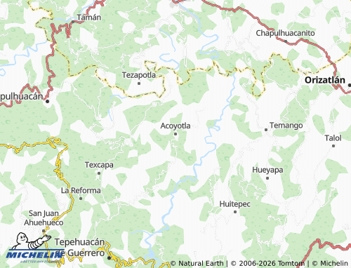 Carte MICHELIN Acoyotla - ViaMichelin