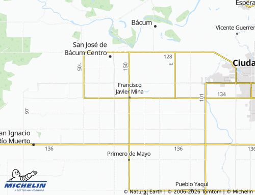 MICHELIN Diana Laura Riojas map - ViaMichelin