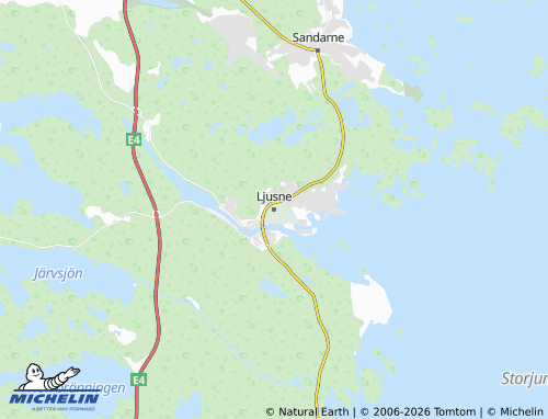 Carte MICHELIN Ljusne - ViaMichelin