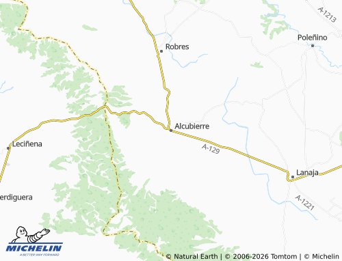 MICHELIN Alcubierre map - ViaMichelin