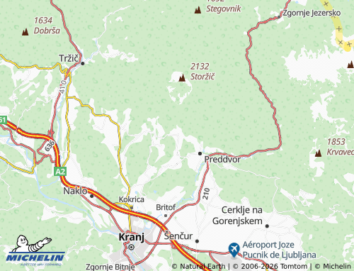 MICHELIN Bašelj map - ViaMichelin