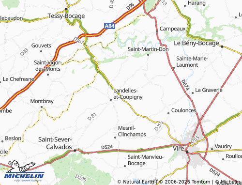 MICHELIN Beaumesnil map - ViaMichelin