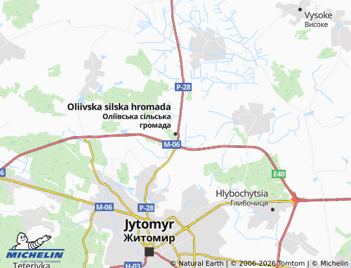Mapa MICHELIN Oliivska silska hromada - ViaMichelin