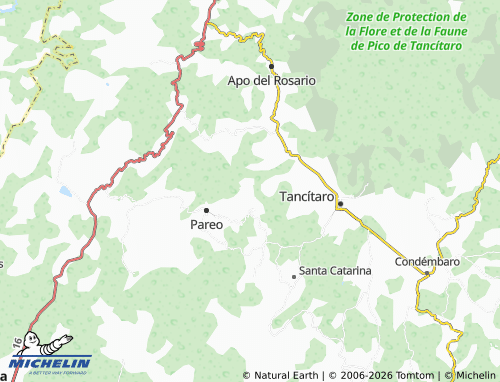 Mappa MICHELIN Apúndaro, El Sosal - ViaMichelin