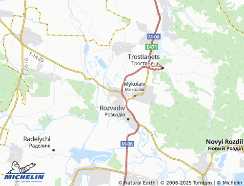 MICHELIN Drohovyzh map - ViaMichelin