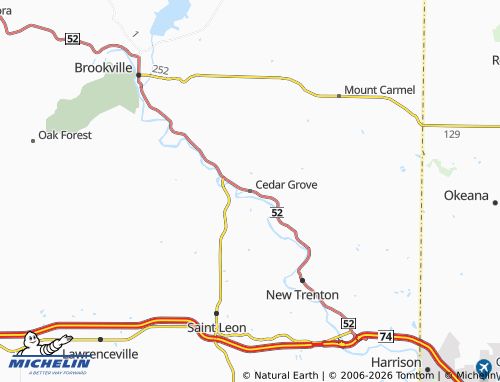 Mapa MICHELIN Cedar Grove - ViaMichelin