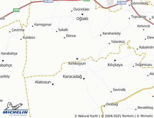 MICHELIN Kırkkoyun map - ViaMichelin
