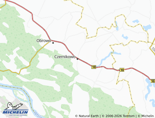 MICHELIN Czernikowo map - ViaMichelin