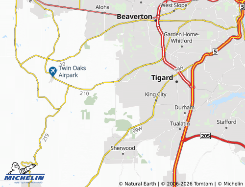 Mappa MICHELIN Bull Mountain - ViaMichelin