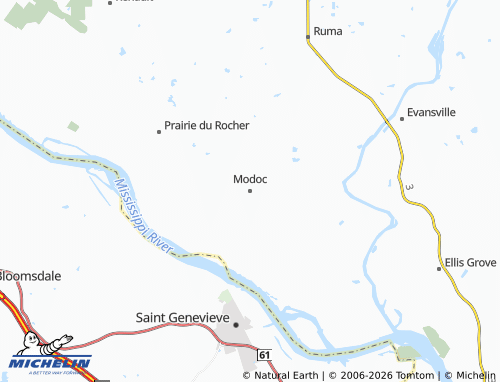 Mapa MICHELIN Modoc - ViaMichelin