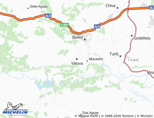 Mappa MICHELIN Yátova - ViaMichelin