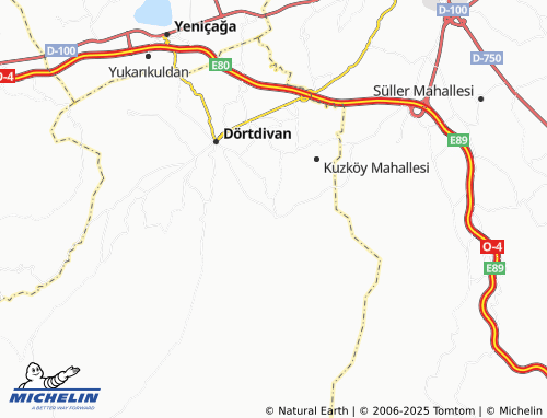 MICHELIN-Landkarte Yalacık - ViaMichelin
