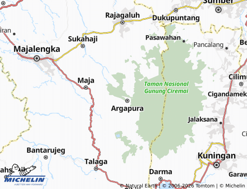 MICHELIN Gunungwangi map - ViaMichelin