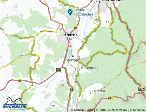 MICHELIN Boffzen map - ViaMichelin