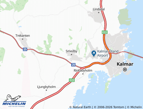 MICHELIN-Landkarte Smedby - ViaMichelin