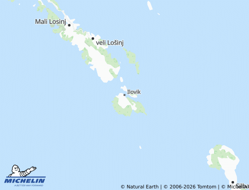 Mapa MICHELIN Ilovik - ViaMichelin