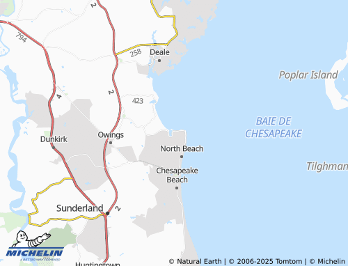 MICHELIN Rose Haven map - ViaMichelin