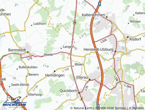 MICHELIN Möschen map - ViaMichelin