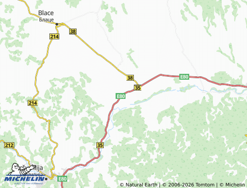 Mapa MICHELIN Tulare - ViaMichelin