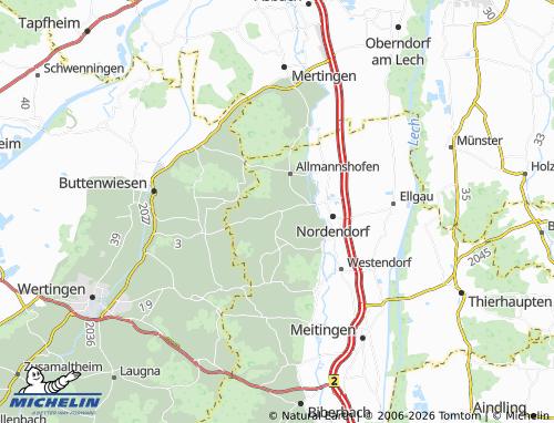 MICHELIN Ehingen map - ViaMichelin