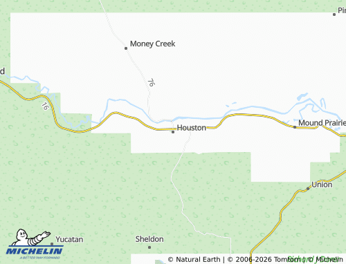 Carte MICHELIN Houston - ViaMichelin