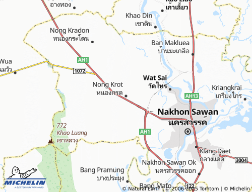MICHELIN Nong Krot map - ViaMichelin