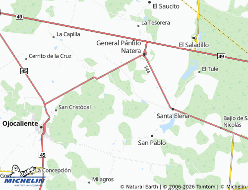 MICHELIN Tahonas map - ViaMichelin