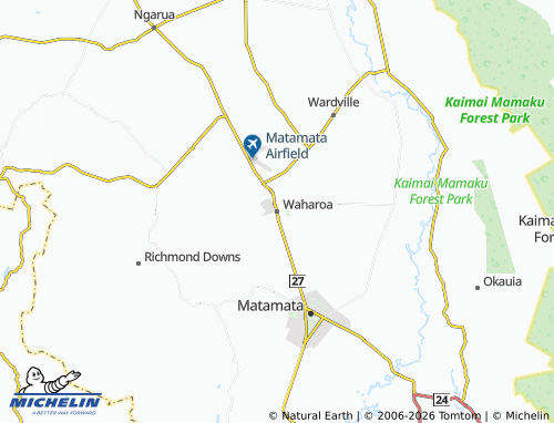 Mapa MICHELIN Waharoa - ViaMichelin