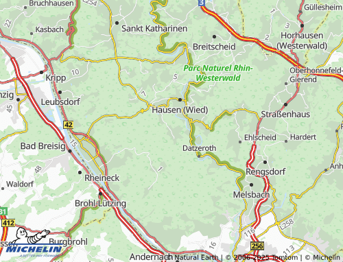 MICHELIN Langscheid map - ViaMichelin