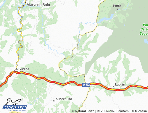 MICHELIN Pías map - ViaMichelin
