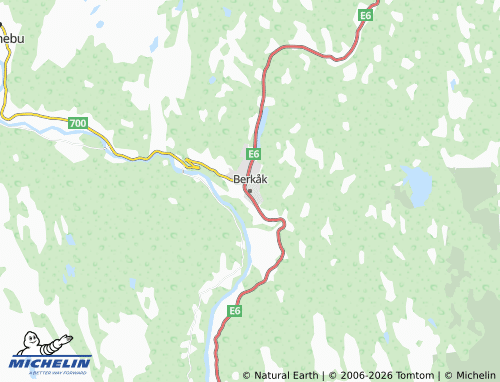 MICHELIN-Landkarte Berkåk - ViaMichelin