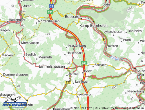 MICHELIN Ehr map - ViaMichelin