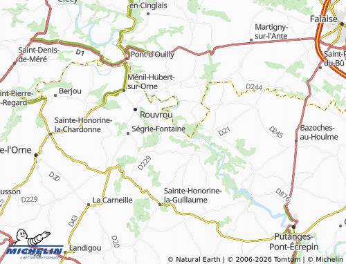 MICHELIN Le Bas Perron map - ViaMichelin