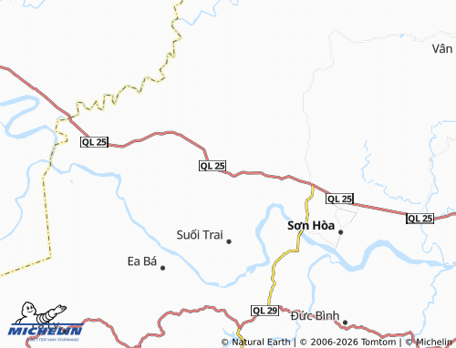 Mapa MICHELIN Ea Chà Rang - ViaMichelin