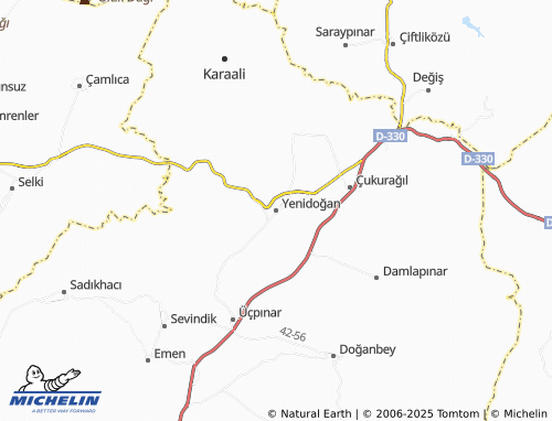 MICHELIN Yenidoğan map - ViaMichelin