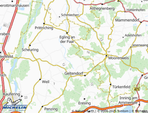 Mapa MICHELIN Petzenhofen - ViaMichelin