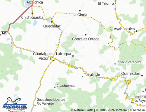MICHELIN-Landkarte Lafragua - ViaMichelin