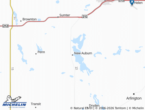 Carte MICHELIN New Auburn - ViaMichelin