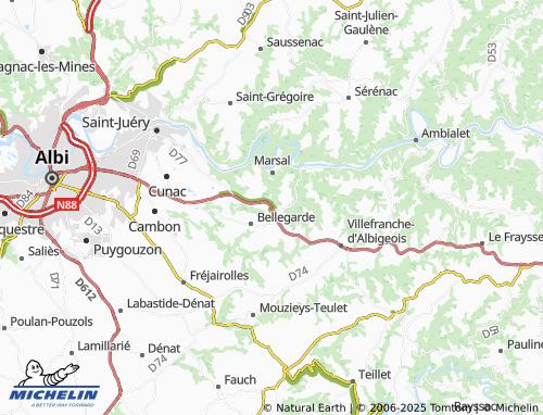 Mapa MICHELIN Foncouverte - ViaMichelin