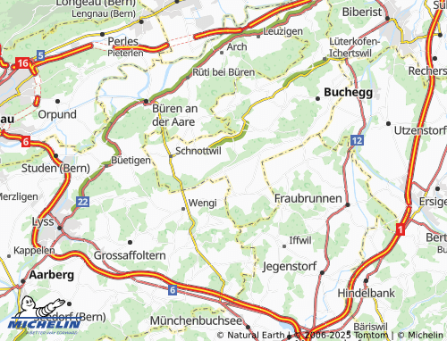 MICHELIN-Landkarte Balm bei Messen - ViaMichelin