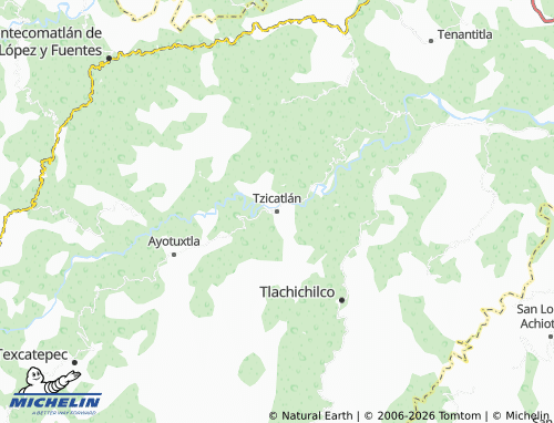 Mappa MICHELIN Tzicatlán - ViaMichelin